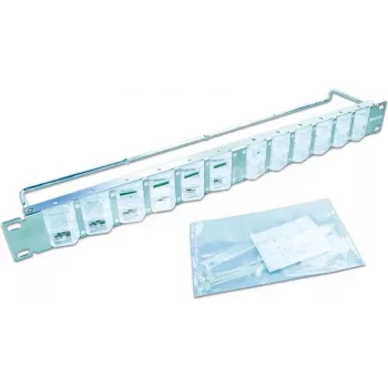 Wirewin högkvalitativ 24-portars keystone-modul blindpanel, 0° eller 45° vinkeljusterbart keystone-system (WKS PANEL 24 DYN ANG)