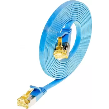 Wirewin Cat6a U/FTP Slim nätverkspatchkabel 7m blå RJ45 10Gbps PKW-STP-SLIM-K6A 7.0 BL