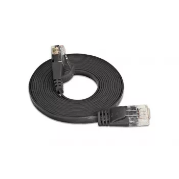 Wirewin Cat.6 Slim Ethernet patchkabel U/UTP 20m svart PKW-SLIM-KAT6 20.0 SW