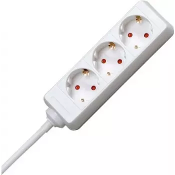HEINRICH KOPP 3-vägs grenuttag med 45° vinklade uttag, 3 m kabel H05VV-F 3G1.5mm², 16A, 250V, svart 128688650
