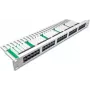 Wirewin 50-port ISDN-panel, 1U, ljusgrå patchpanel (PANEL TEL 50)