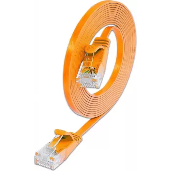 Wirewin Triotronik PKW-SLIM-KAT6 3.0 OR Cat6 U/UTP Slim Ethernet patchkabel, RJ-45 kontakt till kontakt, 3m, orange