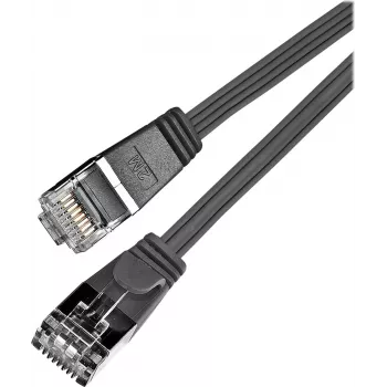 Wirewin Triotronik PKW-STP-SLIM-KAT6 1.0 SW Cat6 U/FTP Slim Ethernet-patchkabel, 1 m, svart
