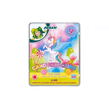 JOLLY X-BIG CANDYCOLOURS färgpennor, blandade färger, 12 st (3099-0137)