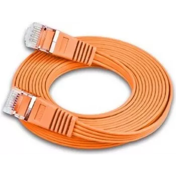 Wirewin Triotronik 0,15 m Cat6 U/FTP patchkabel, RJ-45 till RJ-45, orange PKW-STP-SLIM-KAT6 0.15 OR
