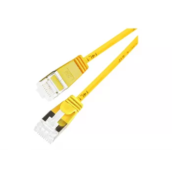 Wirewin Slim Round U/FTP Cat 6a patchkabel, 7,0 m, gul, PoE, 10 Gbps PKW-LIGHT-STP-K6A 7.0 GE