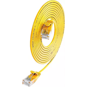 Wirewin PKW-LIGHT-K6 1.5 GE - Cat.6 Slim-Light patchkabel, U/UTP, 1,5 m, gul