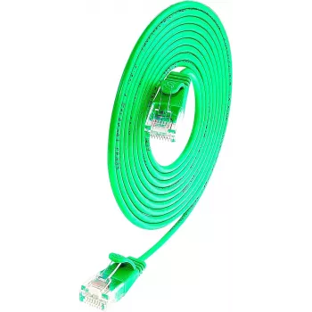 Wirewin SLIM UL6 1 GN - Cat.6 Slim patchkabel, U/UTP, 1,0 m, grön PKW-LIGHT-K6 1.0 GN