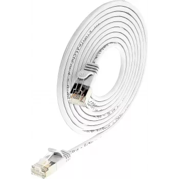 Wirewin Triotronik PKW-LIGHT-STP-K6 5.0 WS - Cat6 STP patchkabel, RJ-45 kontakt/kontakt, 5 m, vit
