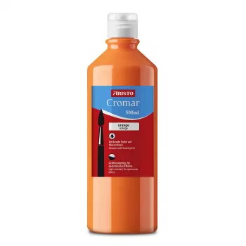 ARISTO Cromar flytande temperafärg orange 500 ml, 1 flaska (AR30910)