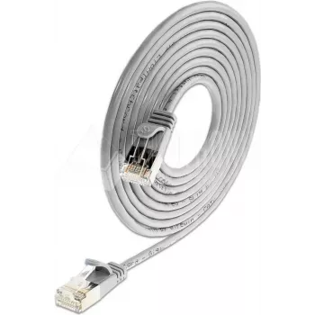 Slim Wirewin Triotronik PKW-LIGHT-STP-K6 15,0 Cat6 S/FTP-patchkabel, RJ45 kontakt till kontakt, koppar, 15 m, svart