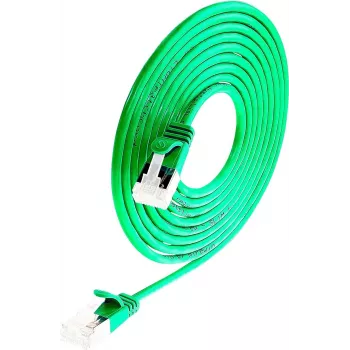 Wirewin Light patchkabel rund U/FTP Cat 6a grön 0,1 m Slim Light-patchkabel rund, skärmad, PoE, flexibel och tunn kabel för speciella applikationer (PKW-LIGHT-STP-K6A 0.1 GN)