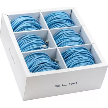 Wirewin SLIM KAT6A 10 Gigabit Light-patchkabel, 2,0 m, U/FTP, Ø 3,8 mm, blå, 60-pack (SLIM-LS-K6A 2.0 BL 60)