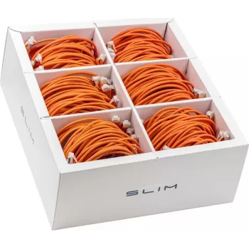 Wirewin SLIM-LS-K6A 2.0 OR 60 Cat.6A U/FTP slim Ethernet-patchkabel, 2 m, orange, 60-pack