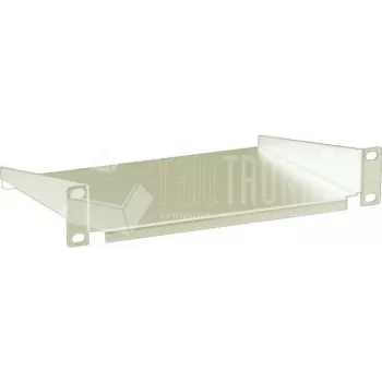 Wirewin 10-tums fast rackhylla, grå (1U, 15 kg) SHELF 10IN