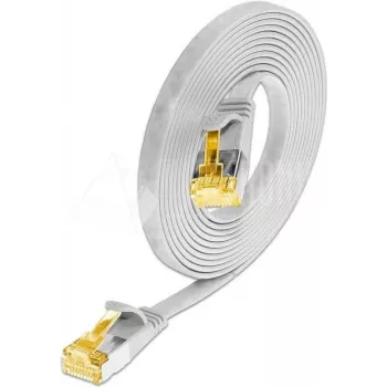 Wirewin Cat6a U/FTP Slim patchkabel, 0,1 m, vit, RJ45, 10G, 500MHz PKW-STP-SLIM-K6A 0.1 WS
