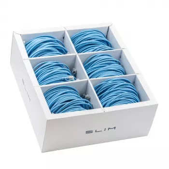Wirewin SLIM KAT6A 10 Gigabit Light patchkabel, 1,0 m, U/FTP, Ø 3,8 mm, blå, 90-pack (SLIM-LS-K6A 1.0 BL 90)