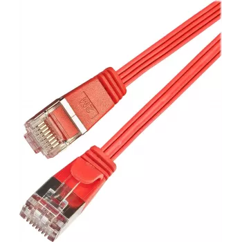 Wirewin Triotronik PKW-STP-SLIM-KAT6 0,25 RT - Cat6 U/FTP Slim Ethernet-patchkabel, RJ-45 kontakt till RJ-45 kontakt, 0,25 m, röd