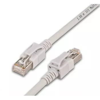 Wirewin PKL-PIMF-KAT6A 2 m Cat6a S/FTP nätverkskabel (RJ45, 10 Gbps, 500 MHz, vit) PKL-PIMF-KAT6A 2.0