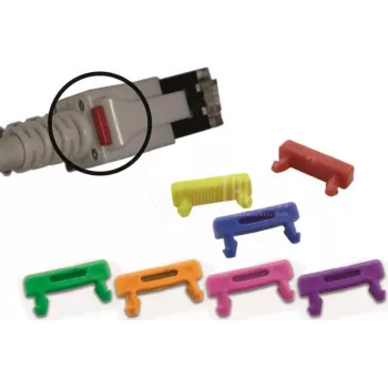 Wirewin PKL-LED CLIP GE LED-kabelklämma för RJ45-patchkablar, gul