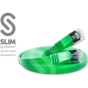 Wirewin Cat6 U/FTP Slim Ethernet-patchkabel 0,75 m grön PKW-STP-SLIM-KAT6 0.75 GN