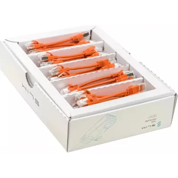 Wirewin SLIM-LS-K6A Cat6a U/FTP Ethernet-patchkabel, 0,1 m, orange, 50-pack SLIM-LS-K6A 0.1 OR 50
