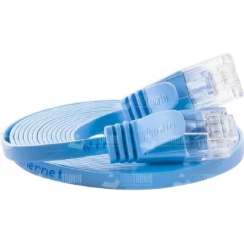 Wirewin Cat.6 U/UTP Slim Ethernet patchkabel, 0,15 m, blå PKW-SLIM-KAT6 0.15 BL