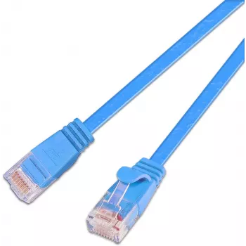 Wirewin SLIM S6 15 BL - Cat.6 SLIM patchkabel, STP (PIMF), 15 m, blå PKW-STP-SLIM-KAT6 15.0 BL
