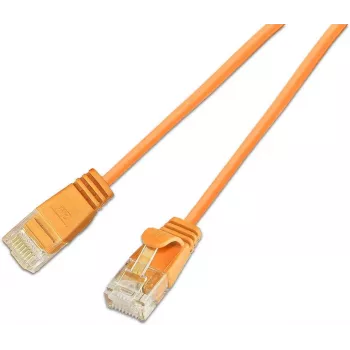 Wirewin SLIM KAT6A 10 Gigabit Light patchkabel rund, U/UTP, Ø 3,6 mm, orange (SLIM-L-UU-K6A 0.25 OR)