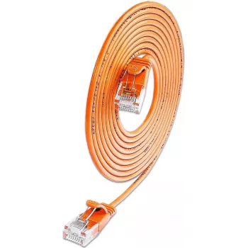 Wirewin SLIM KAT6A 10 Gigabit Light patchkabel rund, U/UTP, Ø 3,6 mm, orange (SLIM-L-UU-K6A 1.5 OR)