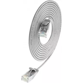Wirewin SLIM UL6 5 GR - Cat.6 SLIM-Light-kabel, U/UTP, 5,0 m, grå (PKW-LIGHT-K6 5.0)