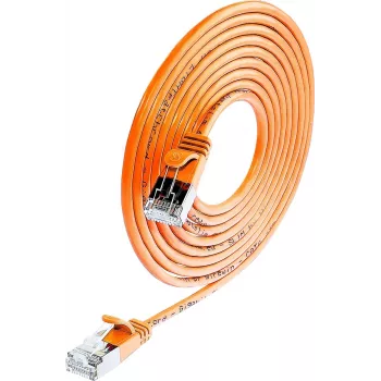 Wirewin Triotronik PKW-LIGHT-STP-K6 0,15 OR Cat6 F/FTP patchkabel, RJ-45 kontakt till kontakt, 0,15 m, orange
