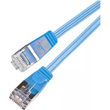 Wirewin Triotronik Cat 6 U/FTP Slim patchkabel, 20 m, RJ-45 kontakt till kontakt, blå PKW-STP-SLIM-KAT6 20.0 BL
