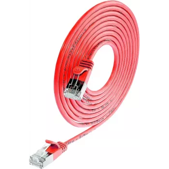 Wirewin Triotronik PKW-LIGHT-STP-K6 0,15 RT - Cat6 F/FTP patchkabel, RJ45, röd, 0,15 m