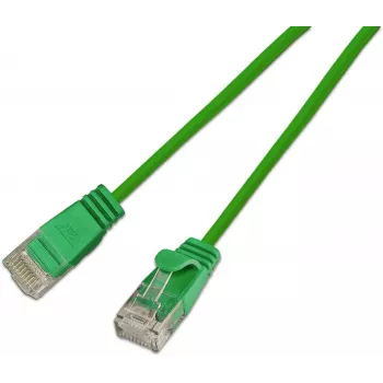 Wirewin SLIM KAT6A 10 Gigabit Light patchkabel rund, U/UTP, Ø 3,6 mm, grön (SLIM-L-UU-K6A 3.0 GN)