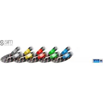 Wirewin SLIM ST6 2 GE - Cat.6 SLIM-Tough kabel, F/FTP, 2,0 m, gul PKW-TOUGH-STP-K6 2.0 GE