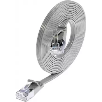 Wirewin Triotronik 0,15 m Cat6 U/FTP Slim Ethernet-patchkabel, RJ45-kontakt till kontakt, grå PKW-STP-SLIM-KAT6 0.15