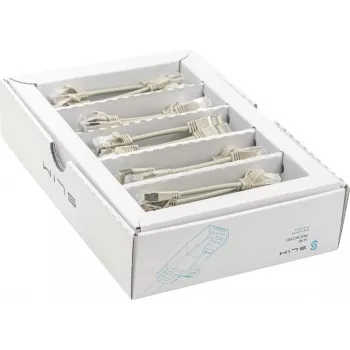 Wirewin SLIM KAT6A 10 Gigabit Light patchkabel, 0,1 m, U/FTP, Ø3,8 mm, grå, 50-pack (SLIM-LS-K6A 0.1 50)