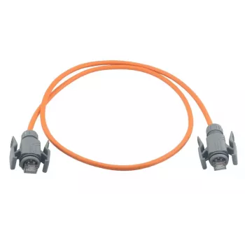 Wirewin industriell Cat6a S/FTP PUR-patchkabel, 5 m, orange, IP67 RJ45 PKW-I2-SF-K6A-PUR 5.0 OR