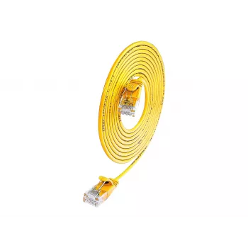 Wirewin Cat.6 SLIM-Light-patchkabel U/UTP 7,5 m gul PKW-LIGHT-K6 7.5 GE