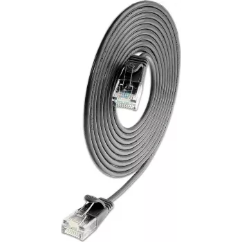 Wirewin Cat 6A 10 Gigabit U/UTP Slim Ethernet patchkabel, 3,0 m, svart SLIM-L-UU-K6A 3.0 BK