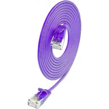 Wirewin SLIM KAT6A 10 Gigabit Light patchkabel rund, U/UTP, Ø 3,6 mm, violett (SLIM-L-UU-K6A 3.0 VT)