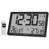 KIENZLE Jumbo NEO LCD Weather Station Wall Clock Black