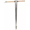 DEHN + SÖHNE Earthing Rod with Drilling Spiral, 1000 mm, Detachable Handle, Hot-Dip Galvanized Steel, M10 Thread 644000