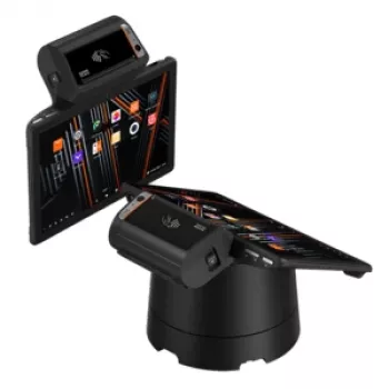 SUNMI V3 Mix POS-terminal 10,1 inch, Android 13, 4 GB RAM 32 GB, 4G, NFC, 80 mm skrivare, fingeravtrycksläsare, 2D-skanner, svart