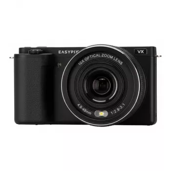 Easypix PowerPro VX6430 vikbar digitalkamera - 64MP, 10x optisk zoom, 4K-video, svart 20205