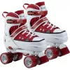 HUDORA rullskridskor storlek 32-35 röda/vita sneakerlook quad skates