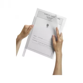 DURABLE DURACLIP A4 klämma transparent 100 blad kapacitet, 50-pack 291919