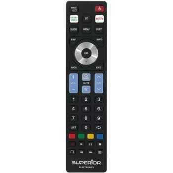 SUPERIOR ELECTRONICS SUPER Ready5 S universalfjärrkontroll – svart SUPTRB019