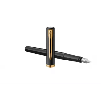 Waterman Allure Impression reservoarpenna, svart med guldbeslag, medium spets 2225500